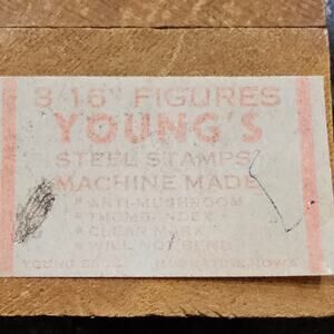 3/16" Youngs Steel Stamps in Box Numbers 0-9